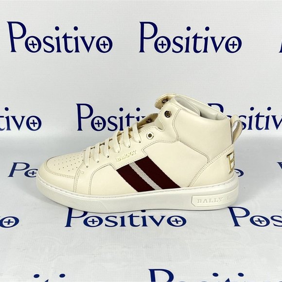 Bally Other - Bally Meson Bone Mid Top Leather Sneakers US 11